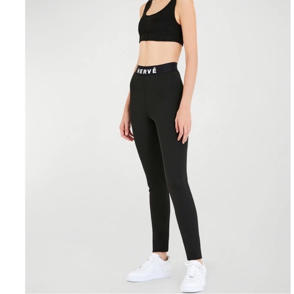 Herve by Hervé Léger  Logo Leggings, XS - Picture 5 of 16